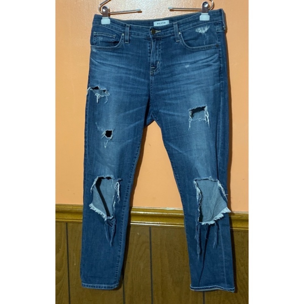 Billie Slim Slouch Destructed Jeans